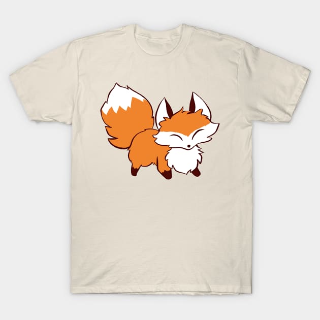 Fluffy Fox T-Shirt by saradaboru